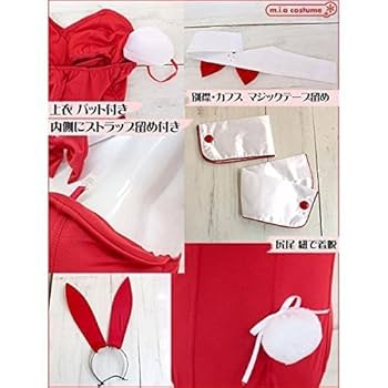 Amazon.co.jp: バニーガール 赤 色:赤 サイズ:M : ホビー